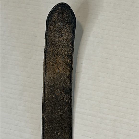 Vintage Tony Lama Black Leather Belt with Silver Accents Size 30, 1 1/2” wide - Picture 11 of 15